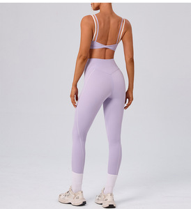 Nouvelle Collection 2026 – Ensembles de Yoga Haut de Gamme à Bretelles Fines et Blocs de Couleurs – Style Athlétique pour Entraînement Urbain - Product Image 6