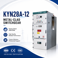 Armoire de distribution électrique intérieure métallique KYN28A-12 12KV personnalisée avec appareillage haute tension et coffret d'appareillage extractible