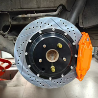 Honda Accord, Odyssey RB1 RB3, Stepwgn, Crosstour RN3, CRV, Elysion için Arka F40 El Freni Kampanası Fren Kiti 4 Pistonlu Modifiye Kaliper