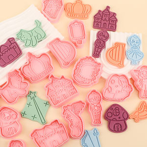 Molde de Galletas 3D de Caballo y Caballero de la Serie Cuentos de Hadas, Cortadores de Galletas de Plástico Ecológico de 2 Piezas - Product Image 3