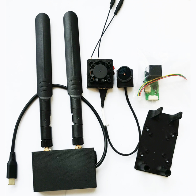 BSSY) OpenIPC 4K 2W Digital FPV Air Unit Set W/ DuAntenna 1-Key Record/Scan + Cooling Fan For2.5Inch Whoop Drones