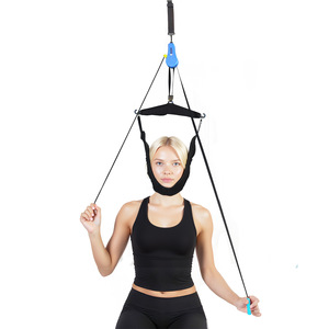 Cervical <b>Traction</b> <b>Device</b> <b>Neck</b> Suspension Belt Manual Home Use Royal Blue LKB001 - Product Image 1