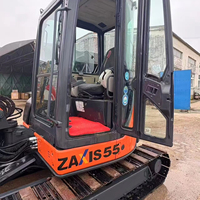 Miniexcavadora HITACHI ZX55U de 5.5 Toneladas Usada en Japón, de Alto Rendimiento, para Reconstrucción de Terrenos Agrícolas y Trabajos en Patios Traseros