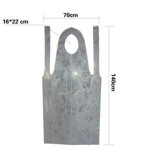 Set de tabliers médicaux jetables <span class=keywords><strong>en</strong></span> <span class=keywords><strong>plastique</strong></span> pe pièces, tabliers médicaux <span class=keywords><strong>en</strong></span> polyéthylène blanc non stérile jetable imperméable <span class=keywords><strong>pour</strong></span> soins de santé - Product Image 3