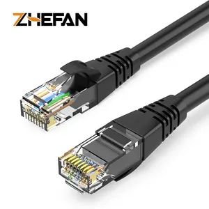 Kustomisasi Cat7 kabel Lan Cat6 Rj45 kabel Patch Ethernet jaringan CAT5E kabel Lan Rj45 kabel komunikasi jaket Pvc 1m 2m