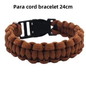 Práctica pulsera de cordón negra para equipo de seguridad y supervivencia al aire libre de 24 cm - Product Image 6