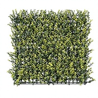 Panneaux de feuilles de Desmodium jaunes artificielles réalistes, ignifuges, écologiques, anti-UV, pour décoration extérieure, 50*50cm, mur végétal