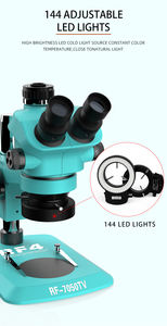 携帯電話修理用操作顕微鏡蛍光顕微鏡三眼顕微鏡新製品RF47050TV黒と緑 - Product Image 3