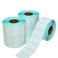 Rollo de Etiquetas Térmicas Directas Personalizadas de 58 mm, Resistentes al Agua, 58x60 58x40, Etiquetas Adhesivas de Papel Blanco con Código de Barras para Supermercado