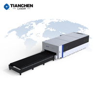 Machine de découpe laser à fibre grand format entièrement fermée 6020, découpeuse laser de table pour métal avec contrôle Cypcut, refroidissement par eau, IA