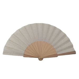 Spanish Customized Printing with Logo Elegant Wooden Hand Fan for Wedding <b>Gift</b> - Product Image 1