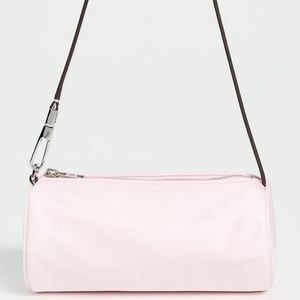 Bolso cilíndrico rosa con cremallera para mujer, bolsos de hombro individuales, bolsos con correa para el hombro, logotipo personalizado DIY, impermeable, elegante bolso de nailon para axilas - Product Image 3