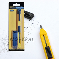 Crayon mécanique rechargeable pour charpentier avec mine plate pour le marquage de la construction et du travail du bois, marqueur de trous profonds OEM