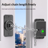 Verrou biométrique sans clé à empreinte digitale pour armoire, réfrigérateur, sécurité enfant, verrou réglable robuste pour fenêtre et porte coulissante