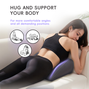 Tùy Chỉnh Xách Tay <span class=keywords><strong>Inflatable</strong></span> Nêm Gối Đệm Thoáng Khí Có Thể Giặt Cho Giấc Ngủ Cắm Trại Khách Sạn Sử Dụng Các Cặp Vợ Chồng Vị Trí Mông Truy Cập - Product Image 3