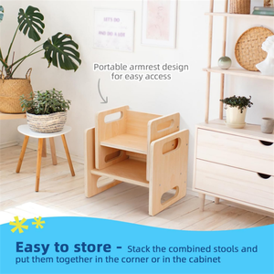 Montessori Weaning <b>Table</b> and Chair Set Kids Wooden Toddler Desk for Drawing Eating Learning - Product Image 2