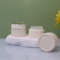 Flacon de crème de soin transparent haut de gamme en forme de montagne enneigée 30g, emballage cosmétique en verre, impression UV, fourni par l'usine