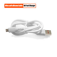 Câble de chargeur rapide OEM V8 1M 3FT avec câble de chargement de données micro USB 6A pour appareil photo Tecno Android utilisation d'ordinateur veste TPE faible quantité minimale de commande