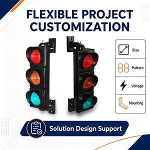 Feu de signalisation routière haute puissance à 3 aspects avec éclairage de signalisation routière à flux élevé de 4 pouces - Product Image 5