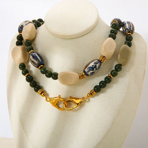 Bijoux faits à la main créatifs, perles acryliques colorées, pierres, breloques en céramique, collier, chaîne <span class=keywords><strong>de</strong></span> <span class=keywords><strong>téléphone</strong></span>, breloques <span class=keywords><strong>pour</strong></span> sac, chaîne - Product Image 5