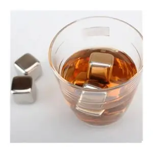热卖金属酒石可重复使用304不锈钢冰块酒饮料