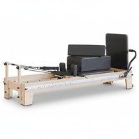 Reformer Pilates Full Track Core Bed en Bois d'Érable, Durable, Portable et Réglable, pour Renforcement Corporel et Santé, Utilisation à Domicile, en Studio ou en Salle de Sport, MJD 3 Year