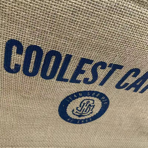 Sac isotherme de pique-nique en toile de coton réutilisable en gros, sac isotherme personnalisé avec logo, lettre, capacité de 24 L, imperméable - Product Image 4