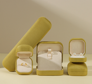 Original Lemon Yellow Jewelry <b>Box</b>, Fashionable <b>Earrings</b>, Precious Jewelry <b>Box</b>, Multiple Colors Customization - Product Image 3