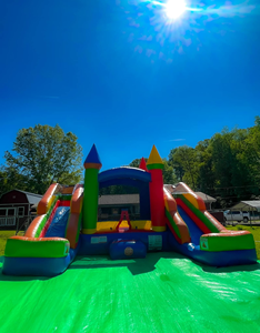 Château <span class=keywords><strong>gonflable</strong></span> bleu, château <span class=keywords><strong>gonflable</strong></span> en forme de cœur - Product Image 2