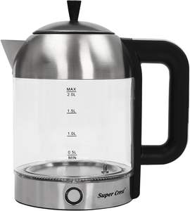 <span class=keywords><strong>Bouilloire</strong></span> électrique en verre 2 en 1, best-seller, <span class=keywords><strong>température</strong></span> <span class=keywords><strong>réglable</strong></span>, arrêt automatique, ébullition rapide avec filtre, appareil ménager - Product Image 4