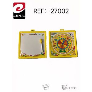 Lavagna bianca MNJ con orologio, kit educativo per l'apprendimento dei bambini 27002 - Product Image 1