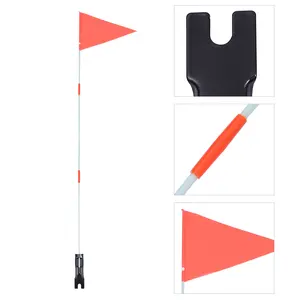 Factory Outlet 1 Set Flag Fixator Bike Tail Flagpole Adjustable Trailer Cycling Safety Flag