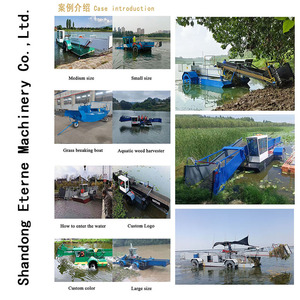 Bateau faucheuse aquatique pour la récolte de l'hydrocotyle, machine de coupe d'algues et d'herbes aquatiques, machine de nettoyage pour lacs, rivières et étangs - Product Image 5