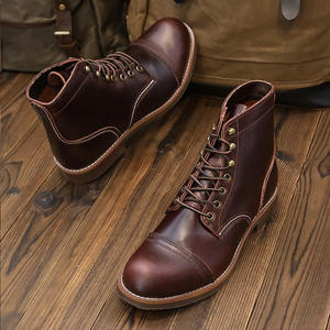<span class=keywords><strong>Botas</strong></span> de cuero genuino estilo americano retro con capa superior de piel de vaca, <span class=keywords><strong>botas</strong></span> de desierto, <span class=keywords><strong>botas</strong></span> de motociclista con suela adhesiva <span class=keywords><strong>tipo</strong></span> <span class=keywords><strong>Martens</strong></span>. - Product Image 2