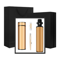 Juego de Regalo 4 en 1 de Moda: Termo, Paraguas, Memoria USB y Bolígrafo, Personalizable, Nuevo