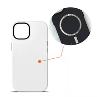 Coque de Téléphone Antichoc TuoLi 2 en 1 avec Aimant, Recharge Magnétique sans Fil Personnalisée, Sublimation 3D pour Machine d'Impression