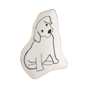 Vassoio Portaoggetti in Ceramica a Forma di Cucciolo, Porta Gioielli, Porta Anelli, Decorazione per Camera da Letto, Arredo Appartamento, Stile Boho - Product Image 3