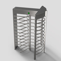 Tourniquet pleine hauteur en acier inoxydable 304 avec reconnaissance faciale et lecture de carte – Barrière rotative