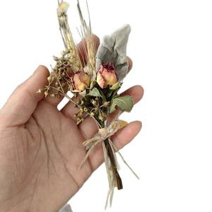 <span class=keywords><strong>Flores</strong></span> secas conservadas, Mini Ramos mixtos, Boutonnieres para decoración de boda, ramilletes de novio y juegos de regalo para festivales - Product Image 5