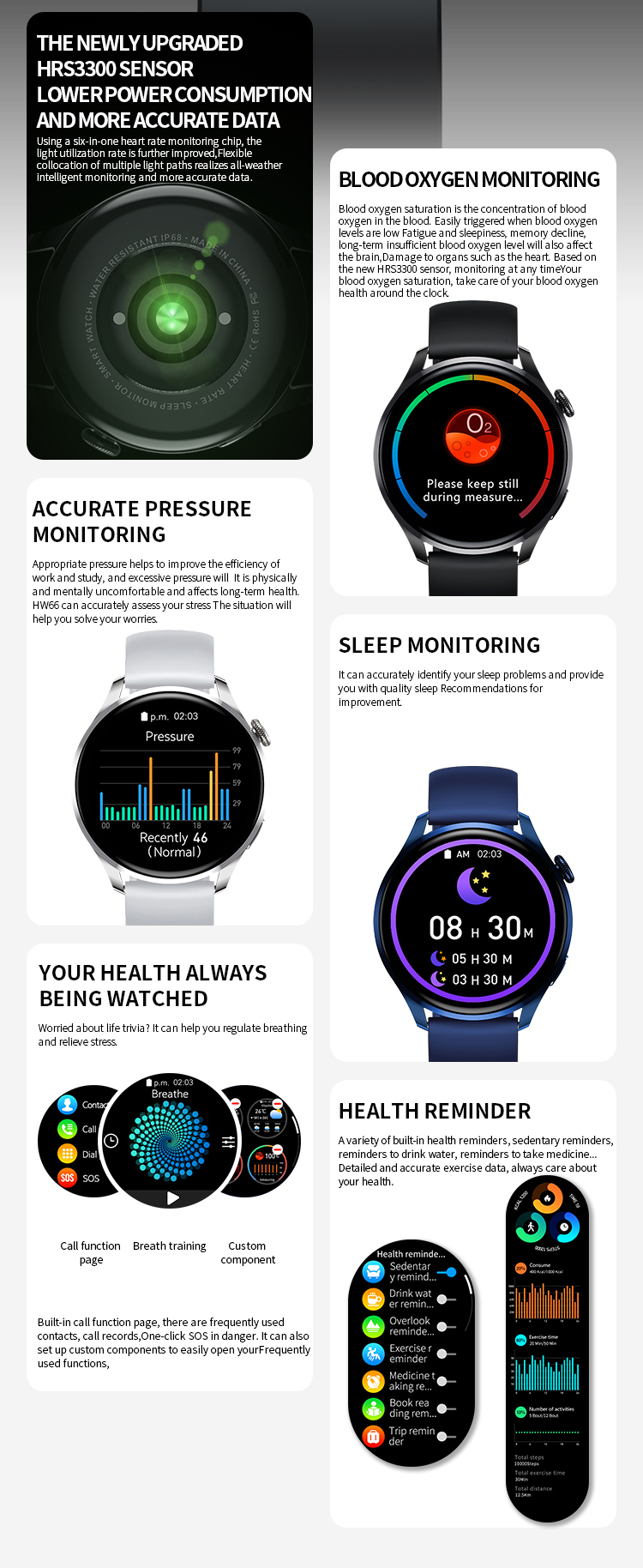 HW66 SmartWatch With AMOLED Display 8 HW66 SmartWatch With AMOLED Display 8