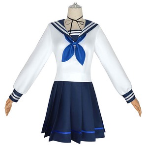 Costume de cosplay Kikyo <span class=keywords><strong>Kiryu</strong></span> pour femme, uniforme scolaire bleu marin, GAHC-026 - Product Image 4