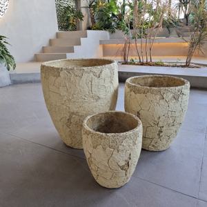 Grands pots à fleurs en fibrociment écologiques et légers, design moderne durable, trous de drainage, auto-<span class=keywords><strong>arrosage</strong></span>, jardinage au sol - Product Image 2