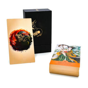 Fabricant de cartes de tarot en feuille d'or noire à conception personnalisée à bas prix Impression de cartes de tarot et d'oracles - Product Image 2