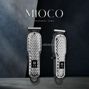 MIOCO Rs9604M professionnel Rechargeable barbier <span class=keywords><strong>tondeuse</strong></span> à cheveux pour hommes avant corps couverture en alliage d'aluminium moteur à courant continu LCD anglais pour RV - Product Image 2