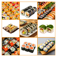 Mesin Pembuat Lembaran Nasi Sushi Otomatis Terbaru  Mesin Penggulung dan Penyebar Nasi Sushi Otomatis  Mesin Robot Sushi