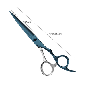 Premium Hairdressing Scissors High Stainless Steel Barber Scissors with Finger <b>Ring</b> Design - Product Image 3
