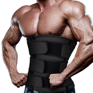Automne hiver grande taille hommes sport taille Cincher ceinture abdominale réglable épaissi chaud <span class=keywords><strong>Sauna</strong></span> costume pour taille amincissante - Product Image 3