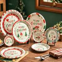 Assiettes en papier jetables de 7 pouces pour pique-niques, barbecues, fêtes, fournitures pour fêtes d'anniversaire, assiettes en papier pour la peinture à la maternelle