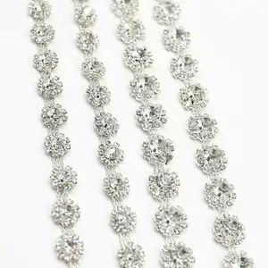 Cinturón de boda, accesorios de ropa, banda nupcial, aplique de adorno de diamantes de imitación, cadena de cristal