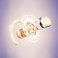 Écouteurs sans fil X93 TWS avec affichage numérique LED, contrôle tactile intelligent, conception ouverte, Bluetooth 5.3, clip d'oreille, haute qualité, fixation auriculaire